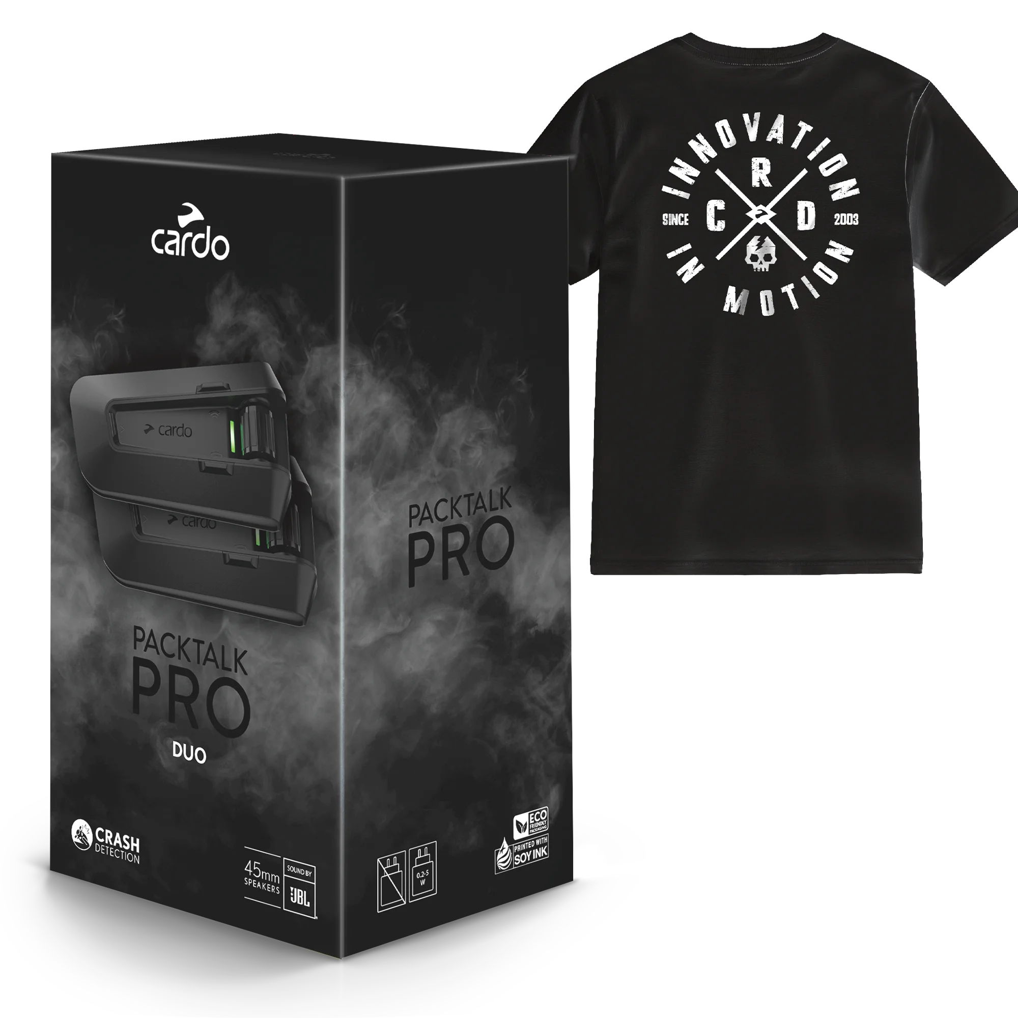 Packtalk Pro + Cardo T-Shirt Bundle