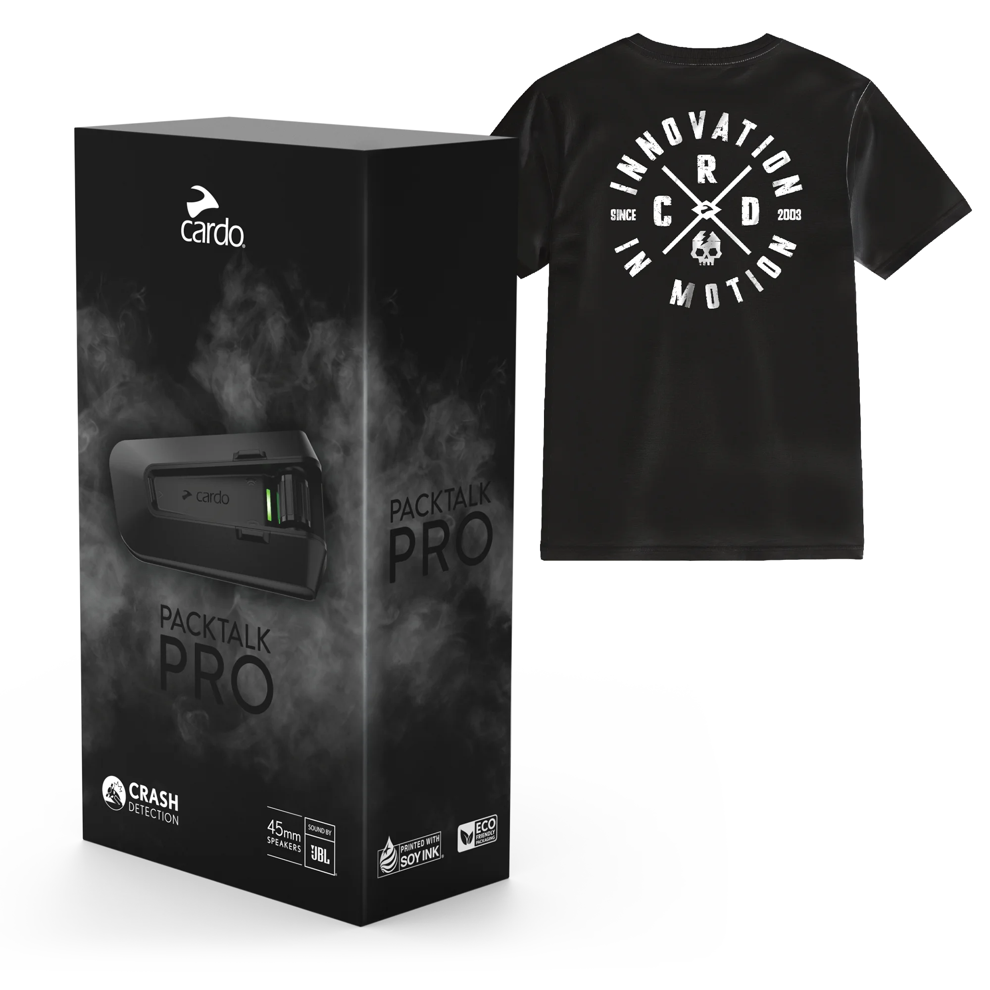 Packtalk Pro + Cardo T-Shirt Bundle