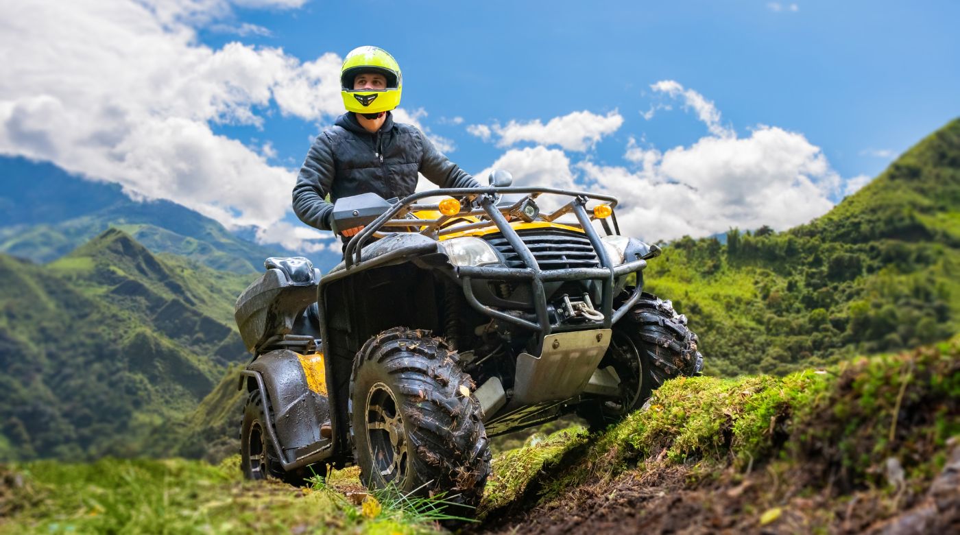 man on quad bike