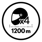 Connects Up to 4 Riders