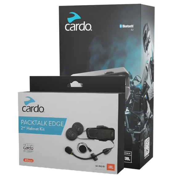 Packtalk Edge + 2nd Helmet Kit Bundle | Cardo Systems Packtalk Edge + 2nd Helmet Kit Bundle | Cardo Systems