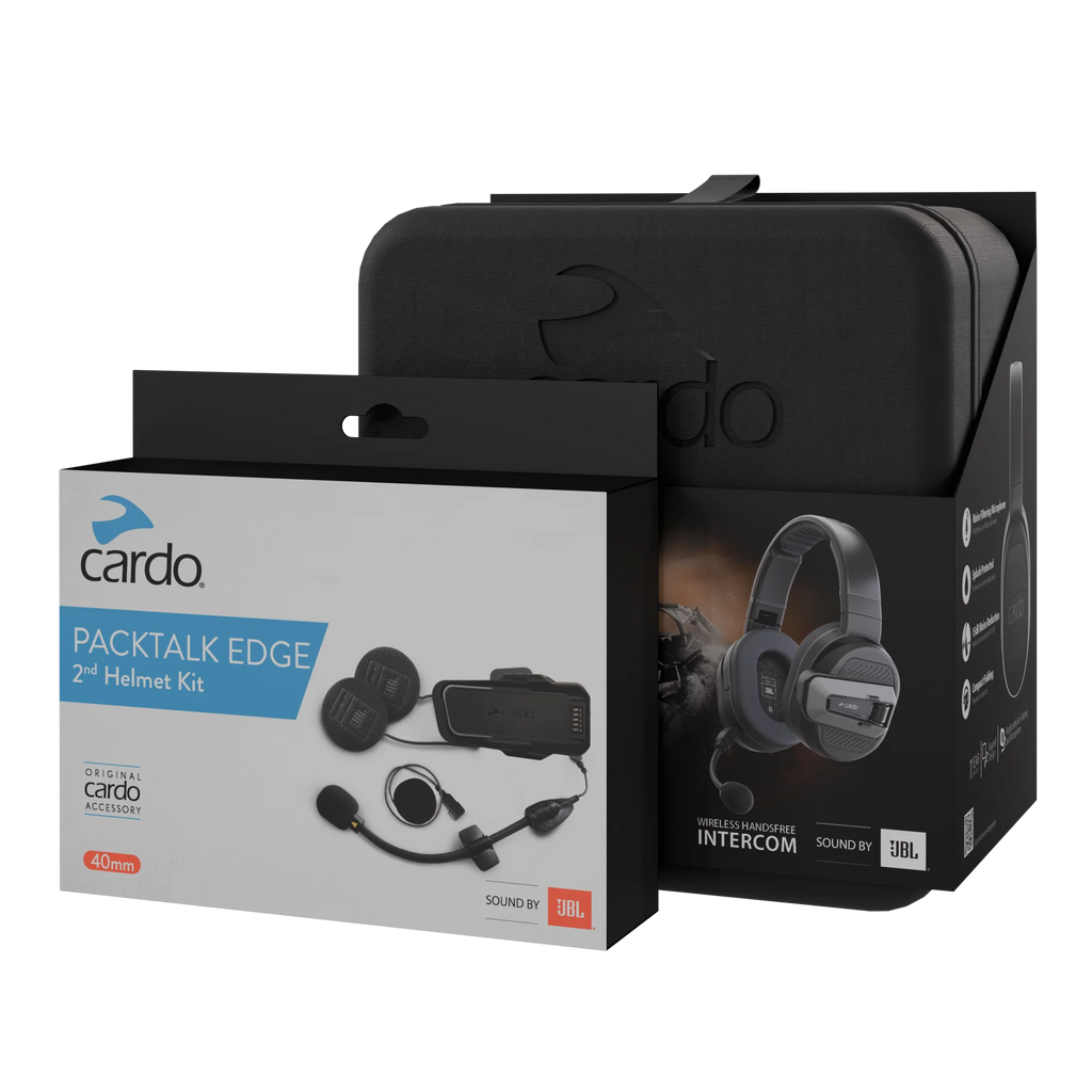 アクセサリー Cardo Packtalk Edge 2nd Helmet Kit Edgephones ORV + 2nd Helmet Kit bundle | Cardo Systems