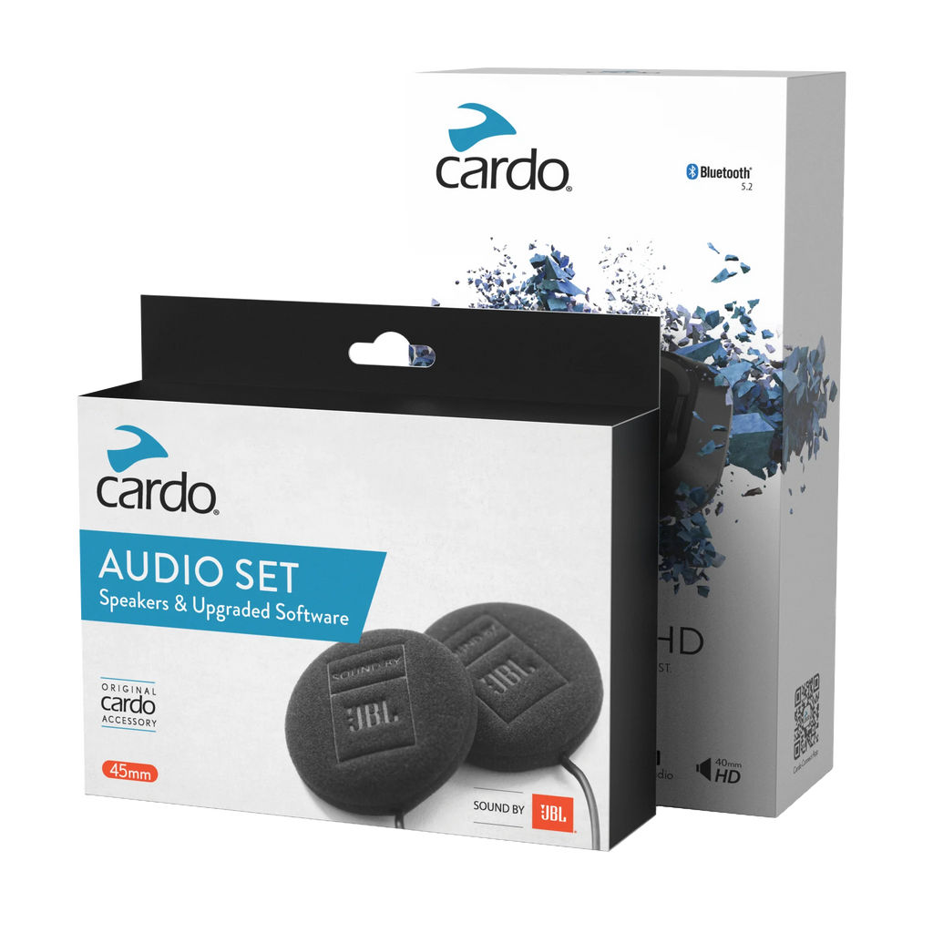 Spirit HD + 45mm JBL Audio Kit Bundle | Cardo Systems Spirit HD + 45mm JBL Audio Kit Bundle | Cardo Systems